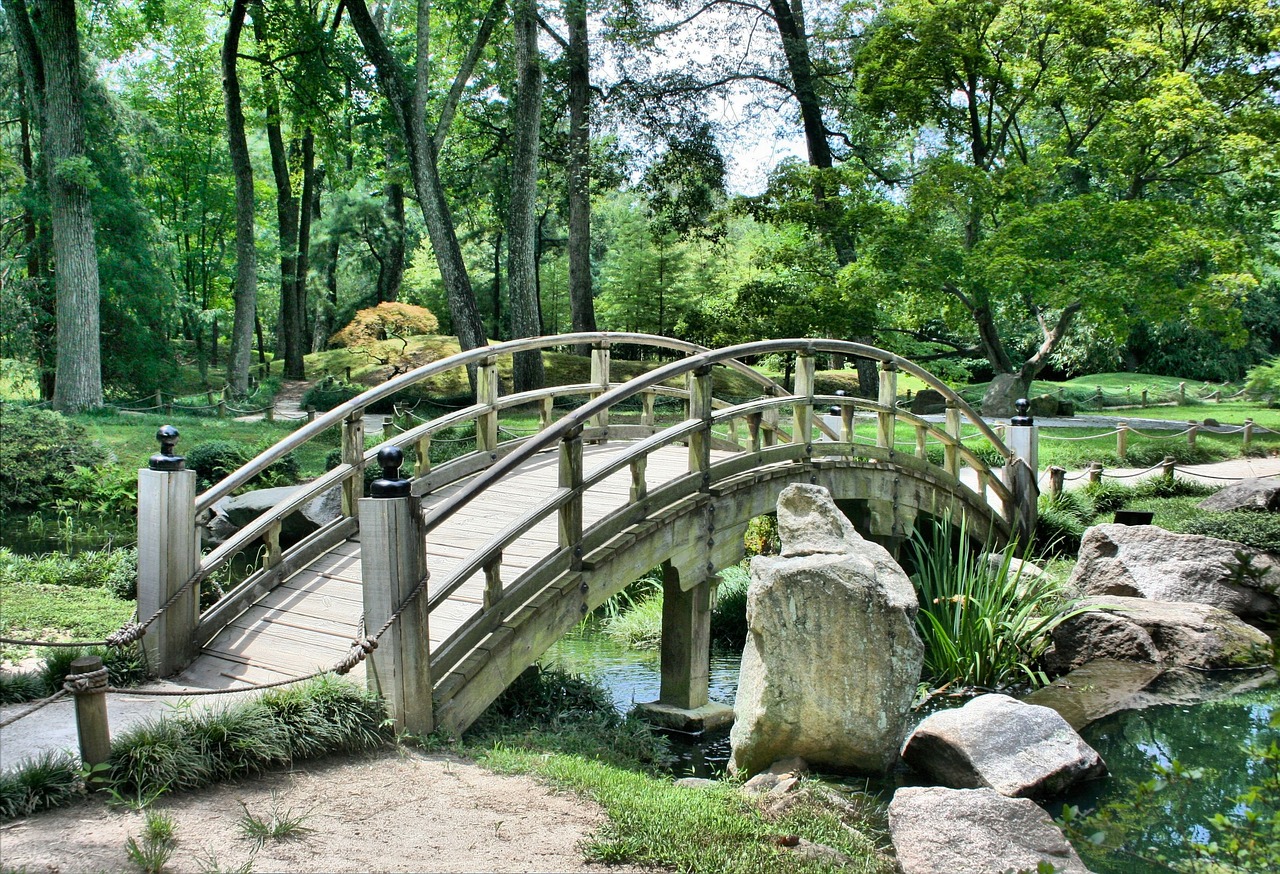 Minimalistische Japanse tuin met zengevoel. Minimalistische Japanse tuin met zengevoel.